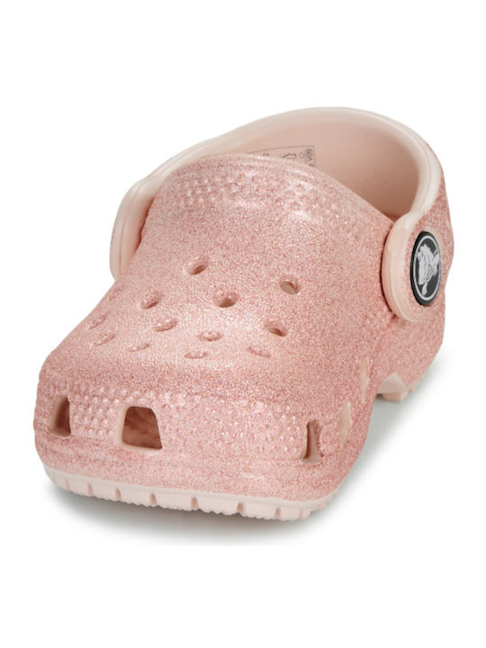 Classic Glitter Clog T Παιδικά Ανατομικά Σαμπό Θαλάσσης Ροζ