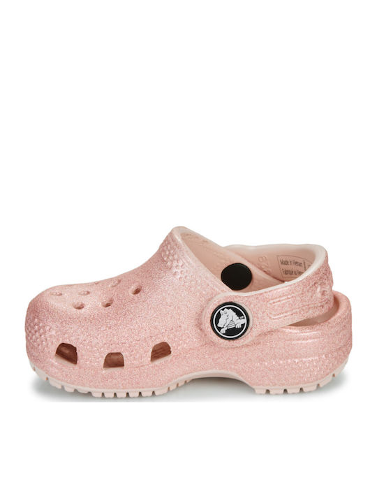 Classic Glitter Clog T Παιδικά Ανατομικά Σαμπό Θαλάσσης Ροζ
