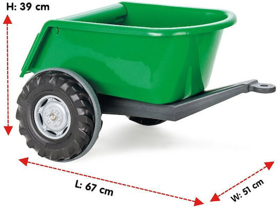 Παιδική Καρότσα Super Tractor Πράσινη για 3+ Ετών