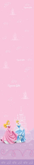 Disney Παιδική Κουρτίνα PR011 Princess με Τρέσα Pink 140x290εκ.