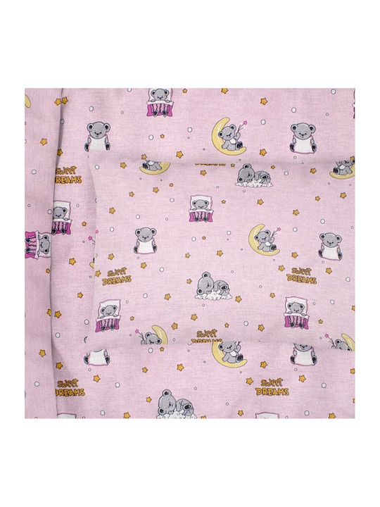 Dimcol Παιδική Μαξιλαροθήκη από 100% Βαμβάκι 50x70εκ. Pink