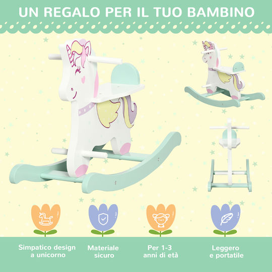 Aiyaplay Lemn Jucărie cu leagăn Căluț pentru 12++ luni Multicolor