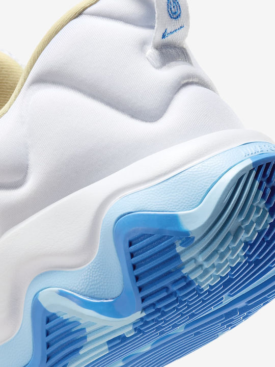 Giannis Immortality 3 Low Basketball Shoes White / Light Laser Orange / Soft Yellow / Light Photo Blue