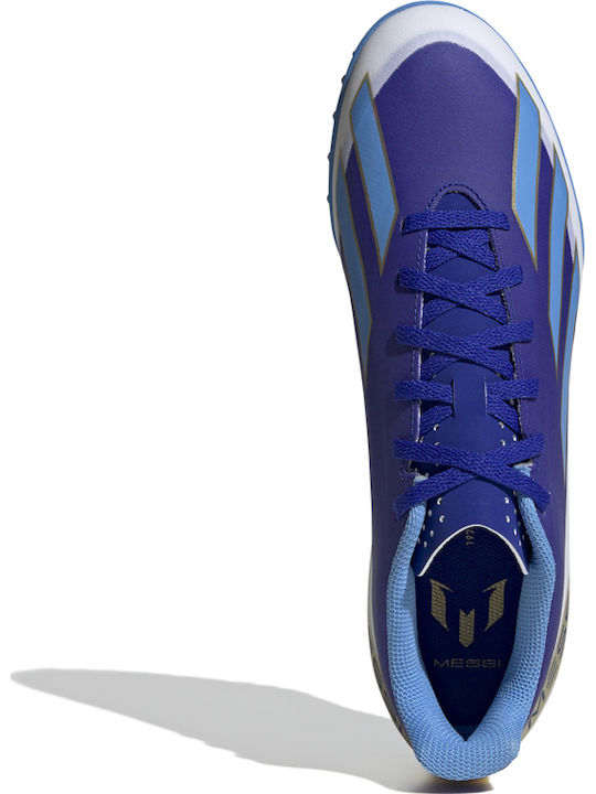 adidas X Crazyfast Club Messi Football Shoes with Molded Cleats Lucid Blue / Blue Burst / Cloud White