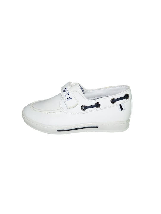 New 8teen Moccasins White