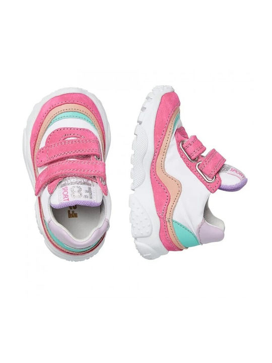 Falcotto Kinder-Sneaker Amantea Vl Anatomisch mit Klettverschluss Rosa