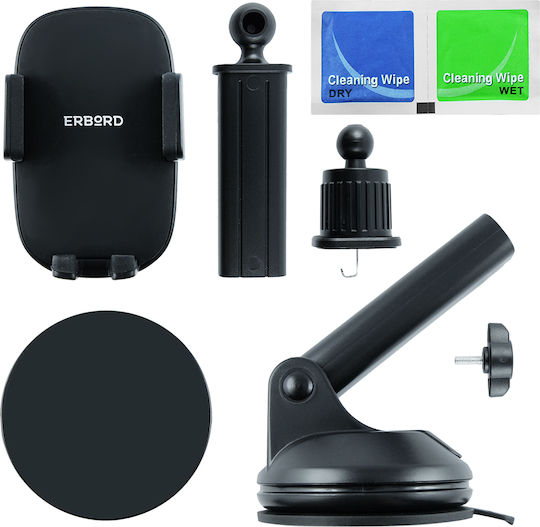 Erbord Erbord Handyhalterung Auto 4.43" - 7.31" mit verstellbaren Haken Schwarz