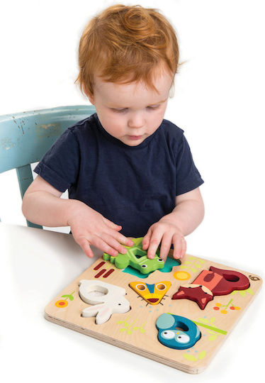 Lemnos Puzzle pentru Copii cu Îmbinări 5buc Tender Leaf Toys