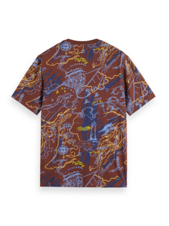 Scotch & Soda Men's Short Sleeve T-shirt CAFE