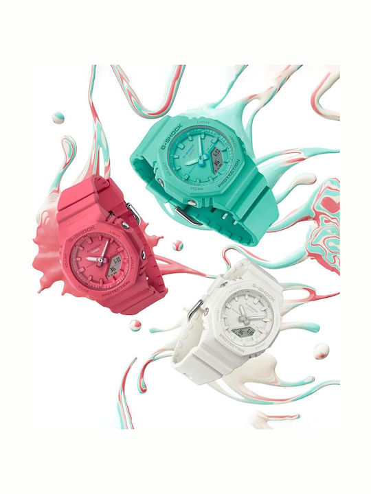 Casio G-shock Women's Watch Chronograph with White Rubber Strap