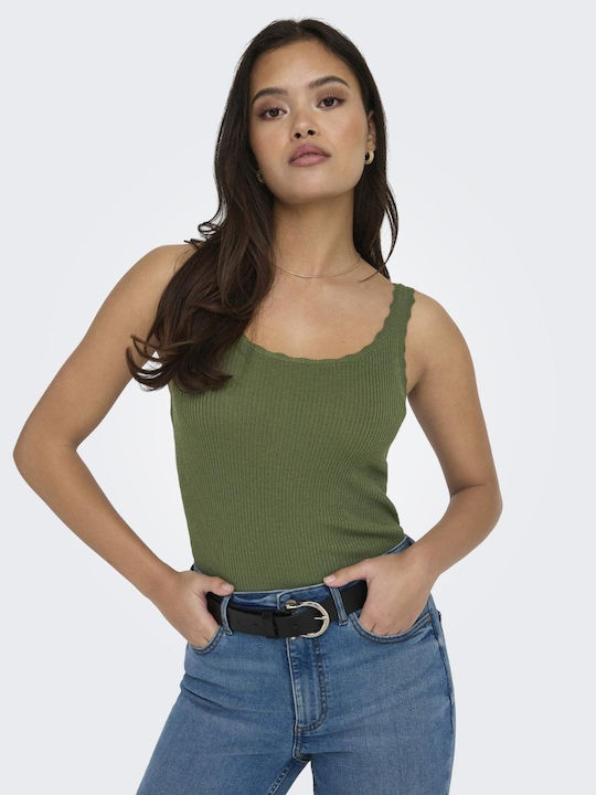 Only Women's Sleeveless Pullover Green