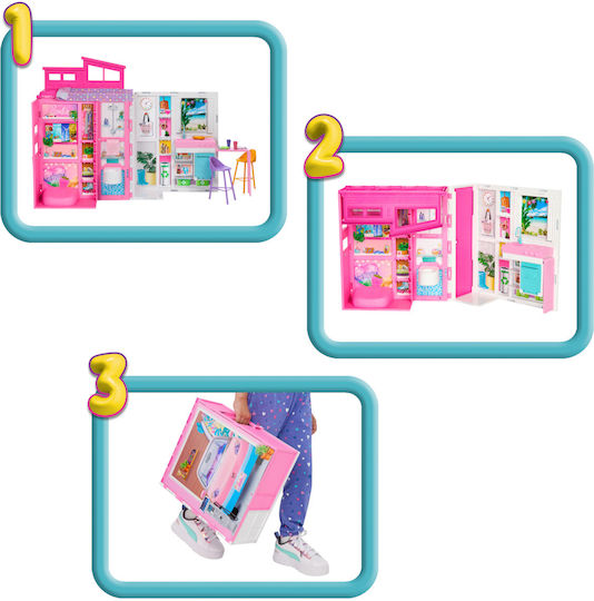 Barbie House - Carry Case Plastic Dollhouse