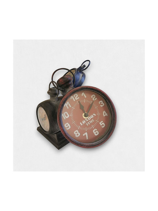 Artifact Antique Wall Clock Metallic Bronze 23.5x23.5cm