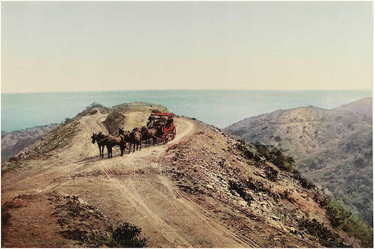 Farnsworth's Loop, Santa Catalina Island Gemälde auf Leinwand 90x60cm