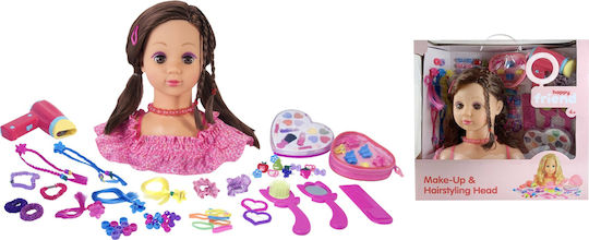 Amo Toys Prieten Fericit - Păpușă Machiaj - Brunetă (804012) Jucărie