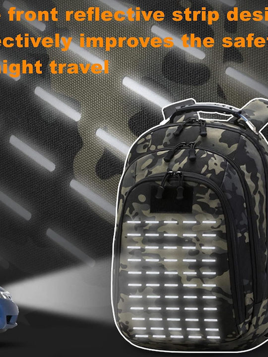 Large Waterproof Backpack Backpack for 12" Laptop Blue