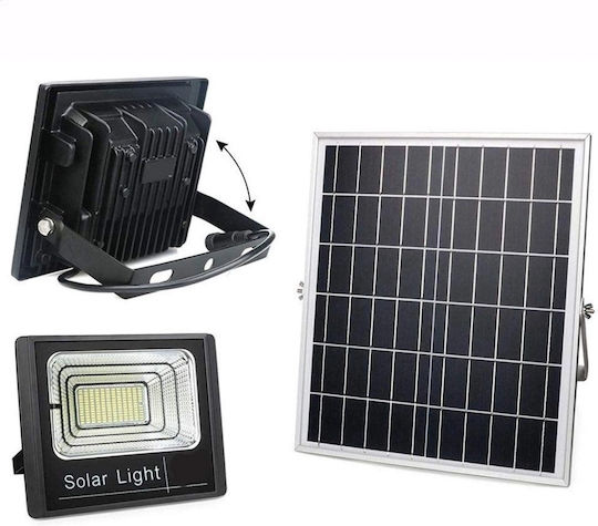 Jortan Waterproof Solar LED Floodlight 50W Cold White 6500K with Remote Control IP66