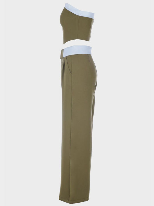 G Secret Women's Khaki Set with Trousers