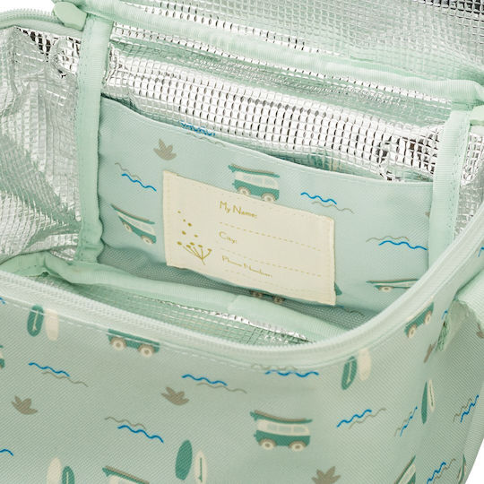 Fresk School Insulated Hand Lunch Bag 4.5lt Green 18 x 15 x 23cm