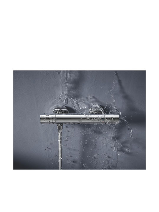 Grohe Cosmopolitan Αναμεικτική Μπαταρία Ντουζιέρας Θερμοστατική Ασημί