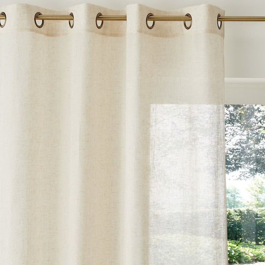 La Redoute Interieurs Mit Grommets Beigen 135x260cm