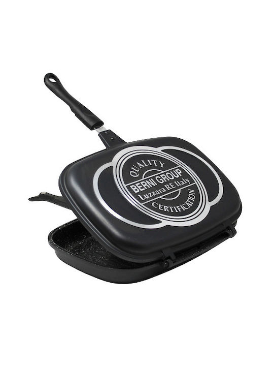 Tigaie Dublă Aparat de făcut omlete din Aluminiu cu Strat de Piatră