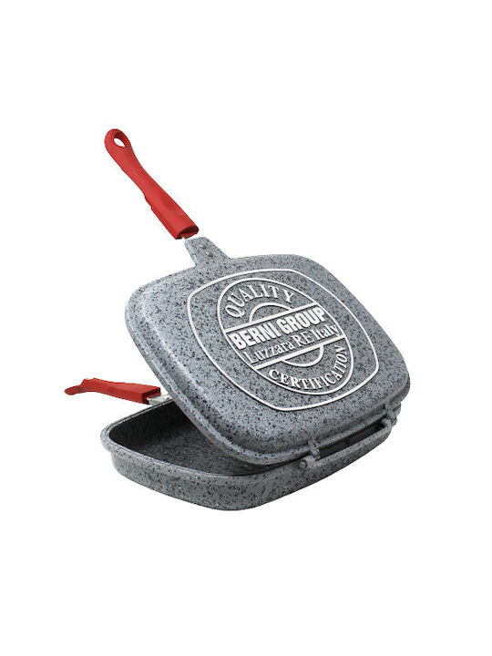 Berni Group-sanity Dublă Aparat de făcut omlete din Aluminiu cu Strat de Piatră
