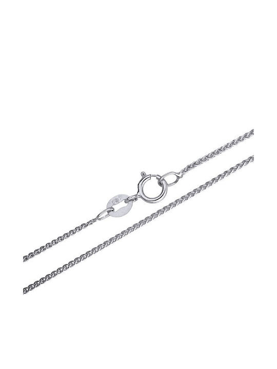 Men's White Gold Cross 14K with Chain