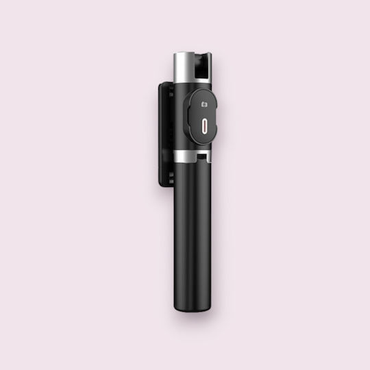 Andowl P60 Selfie Stick Τρίποδο Κινητού Bluetooth με Φωτισμό Μαύρο