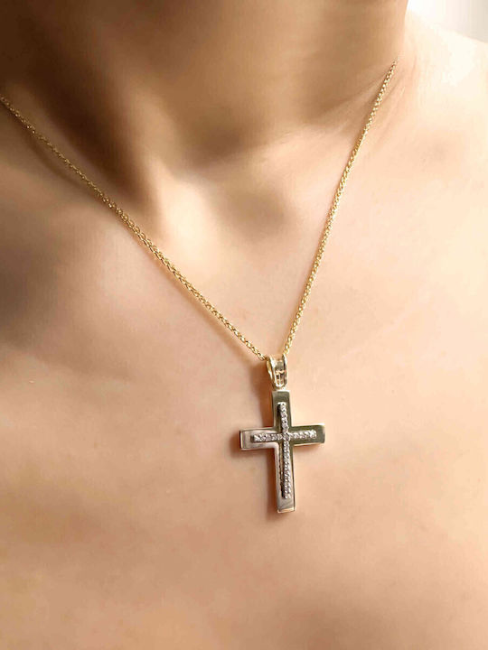 Women's Gold Cross 14K with Chain