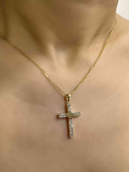 Women's Gold Cross 14K with Chain