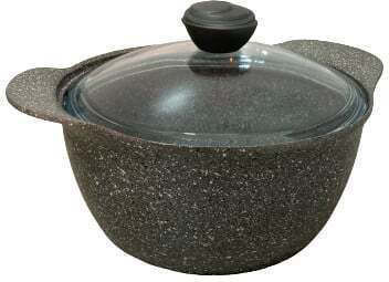 OMS Collection Granite Βαθιά Κατσαρόλα από Αλουμίνιο 24cm