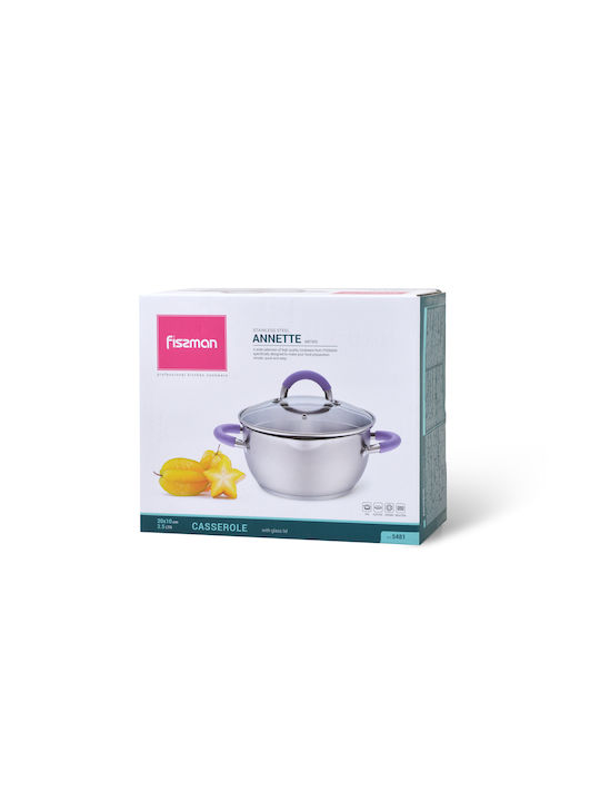 Fissman Βαθιά Ανοξείδωτη Κατσαρόλα 2.5lt / 20cm