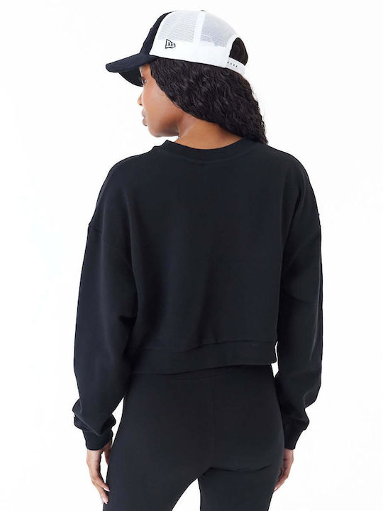 New Era Women's Cropped Sweatshirt Black