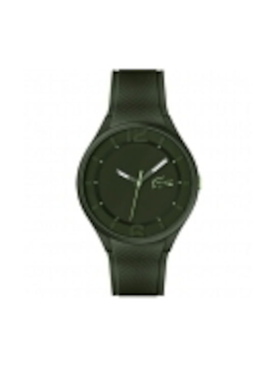 Lacoste Watch Battery with Brown Rubber Strap