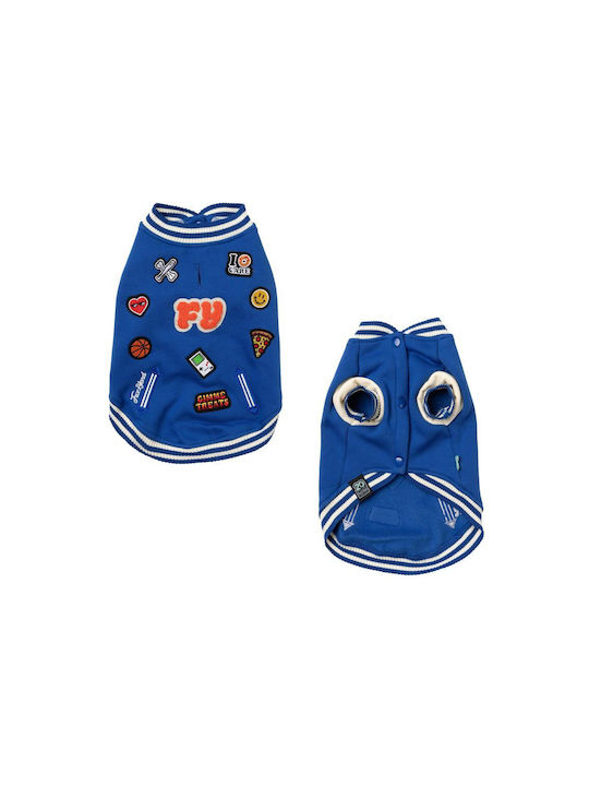 Fuzzyard Letterman Hundemantel Blau