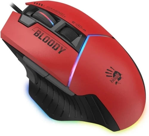 A4Tech Bloody W95 RGB Gaming Gaming Maus 12000 DPI Rot