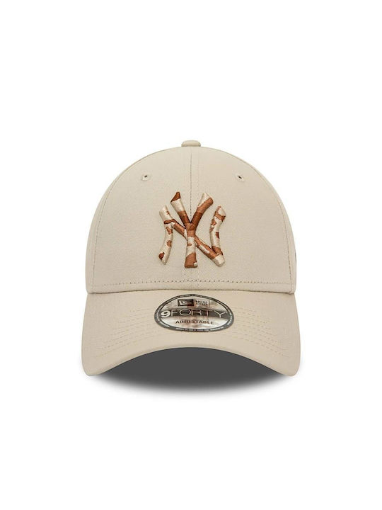 New Era New York Yankees Mlb Seasonal Infill 9forty Jockey Beige