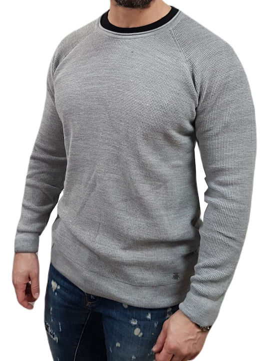 Vittorio Artist Herren Langarm-Pullover Gray