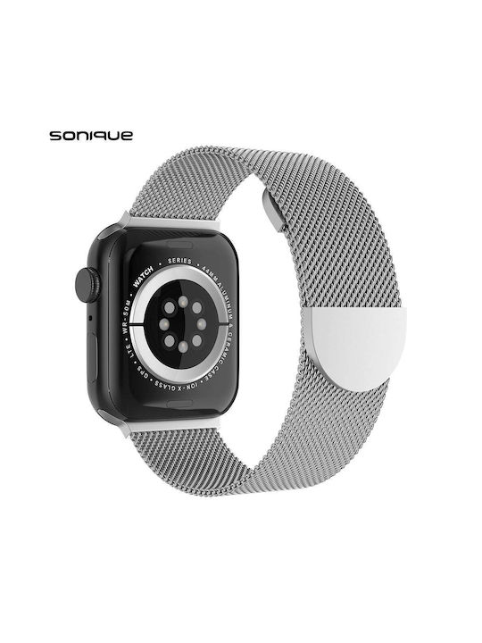 Sonique Classic Λουράκι Ανοξείδωτο Ατσάλι Ασημί ( Apple Watch 38/40/41mm )