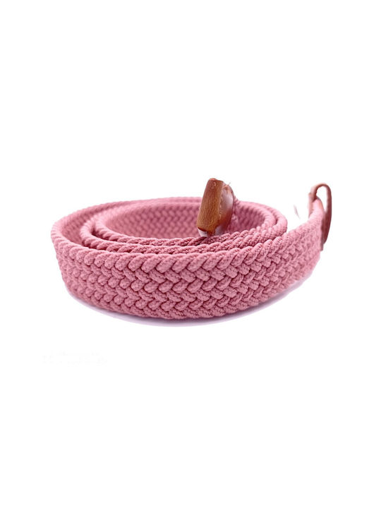 Elastic Women's Belt Pink