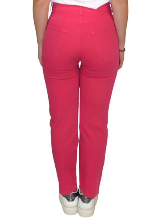 Morena Spain Women's Jean Trousers in Regular Fit Fuchsia