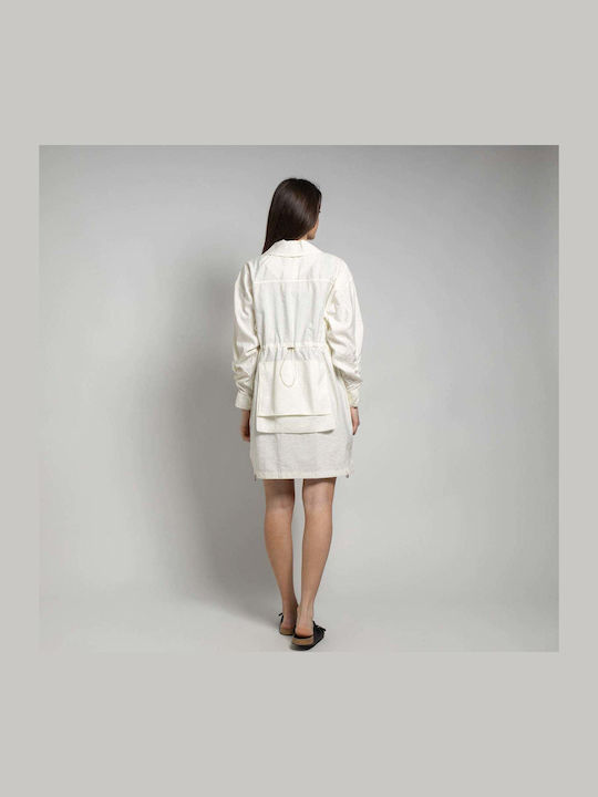 Damen Beige Trenchcoat