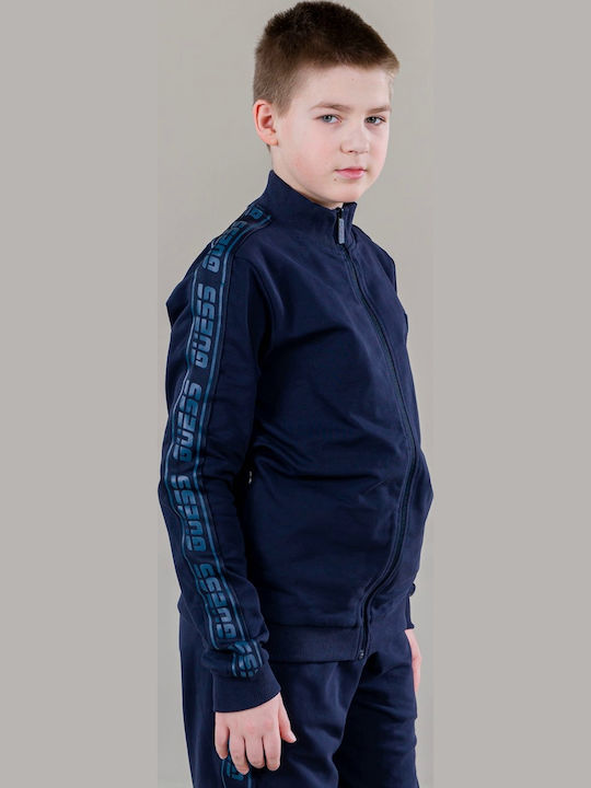 Παιδική Ζακέτα Βαμβακερή Navy blue