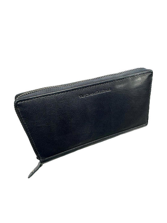 Leather Women's Wallet Classic Blue