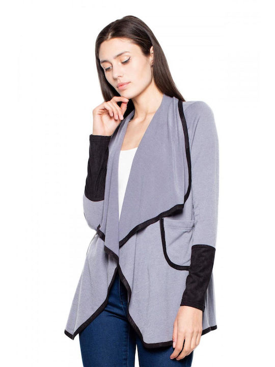 Venaton Women's Knitted Cardigan Gray