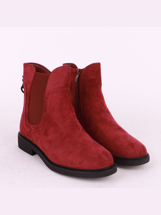 Mira & Max Women's Ankle Boots Burgundy