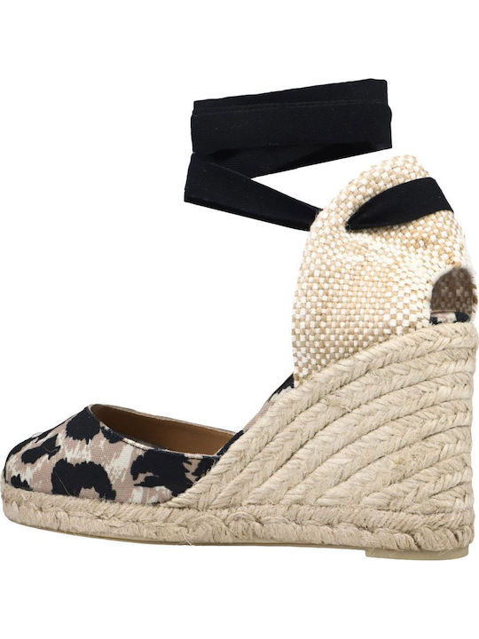 Women's Fabric Platform Espadrilles Black