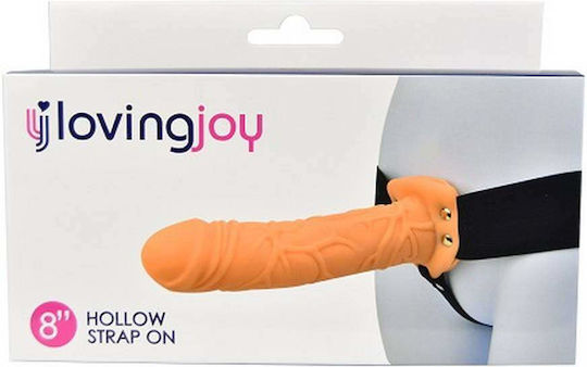 Loving Joy Trägerlos Strap On mit Dildo in Hautfarbe