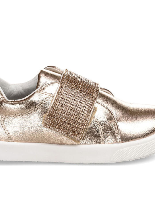 Kinder Sneakers mit Klettverschluss Beige